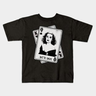 Retro Bette Davis Card Style Kids T-Shirt